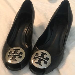 Tory Burch Peep Toe Wedge